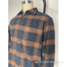 Flanell Retro Dark Plaid -Hemd